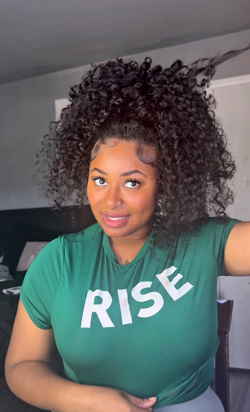 ISEE HAIR Burmese Curly Wear Go Half Wig 250% Density