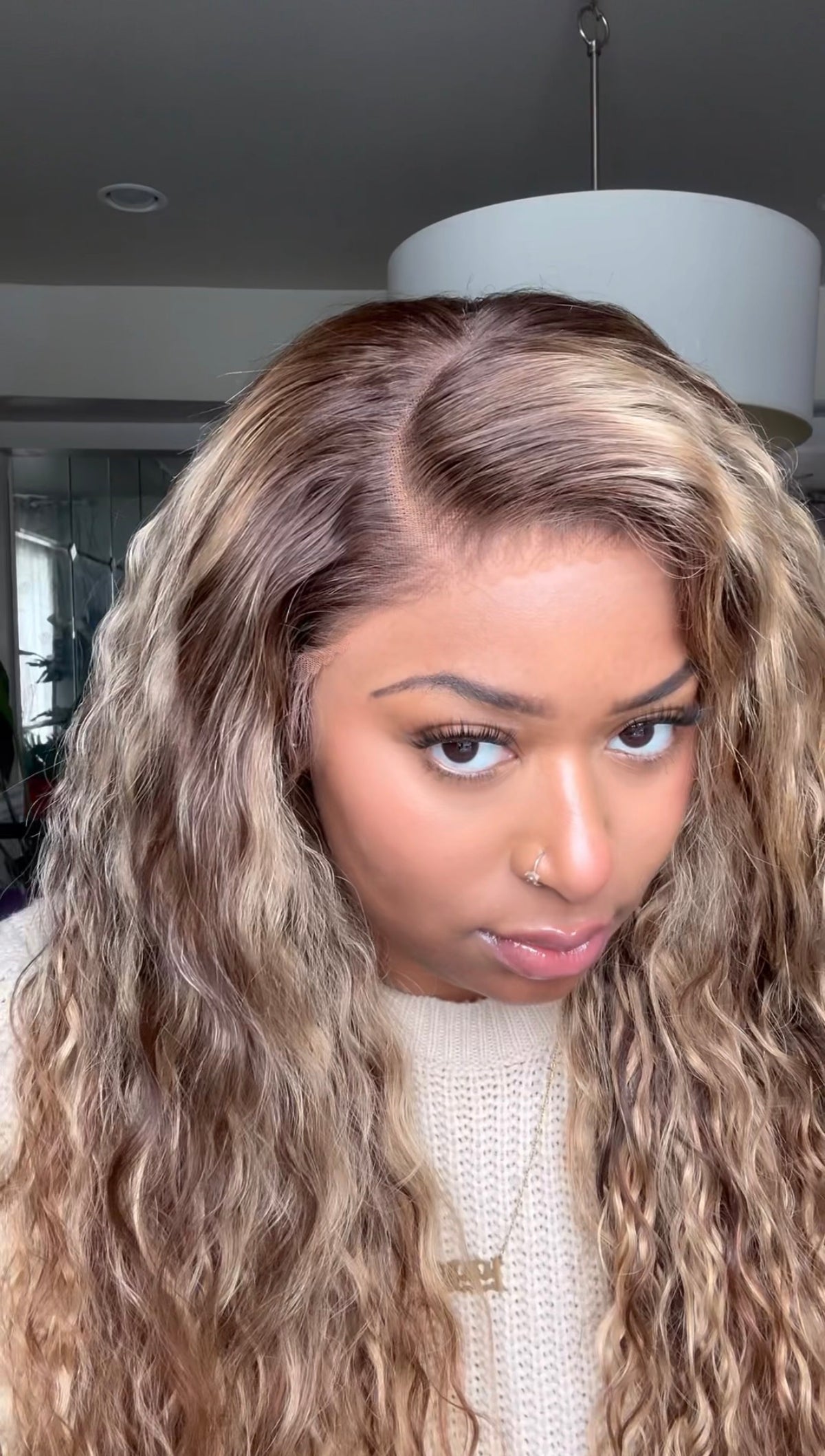 UNice 24” Water Wave Highlight Wig | 13x4 Glueless Lace Front | Luxe Rewear