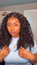 Hermosa 4C Edge Curly Glueless Wig – 13x6 Drawstring Lace | 20” | Luxe Rewear