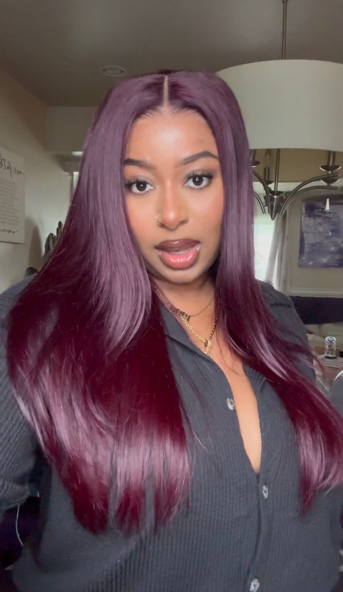 ISEE Black Cherry 7×5 Wear & Go Glueless Wig | 22”