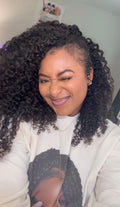 YWigs Water Curly Human Hair Crochet Hair ( Not used)