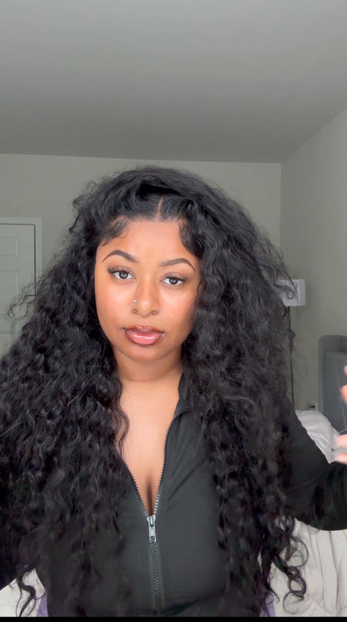 28” Subella 13x6 Deep Wave Lace Front Human Hair Wig