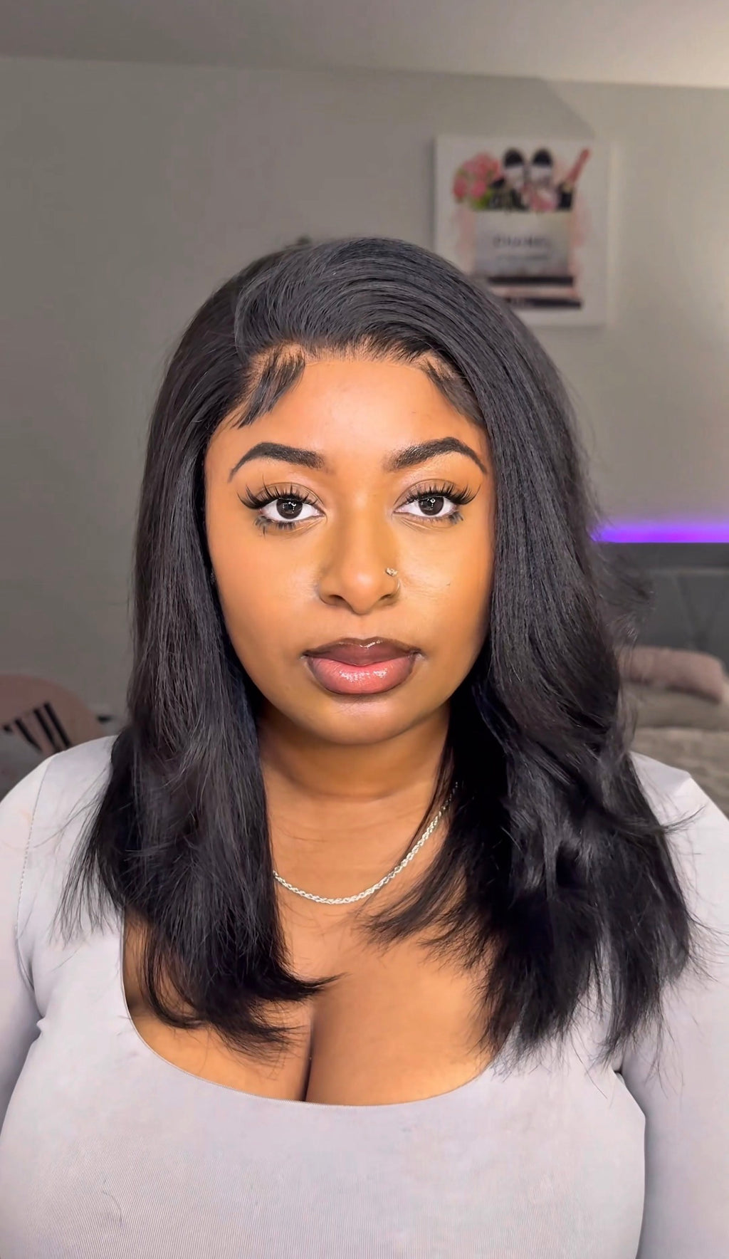 UNice 14” Glueless Yaki Bob Wig