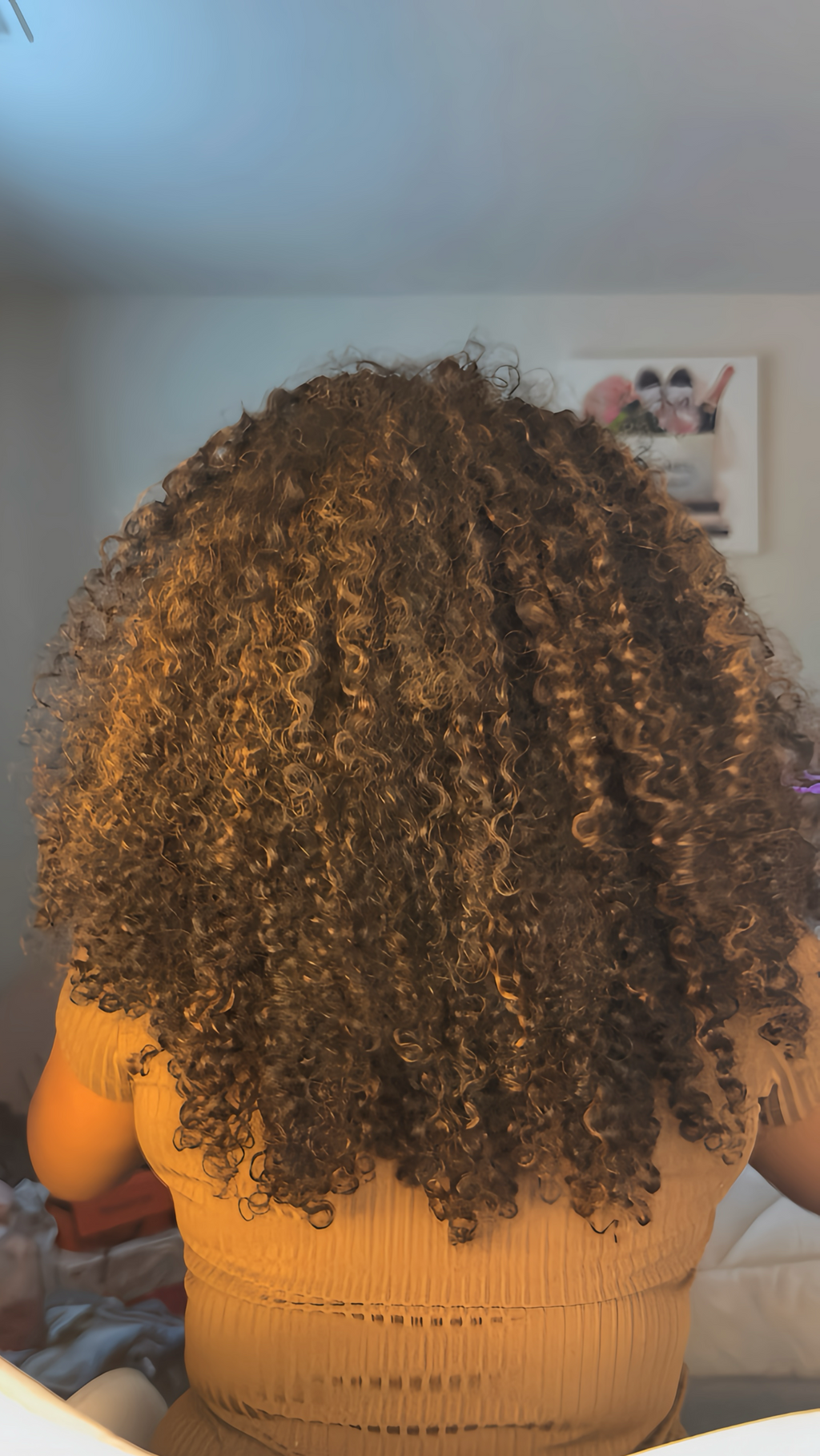 QVR Hair 18” 1B/30 Twist Curly Half Wig