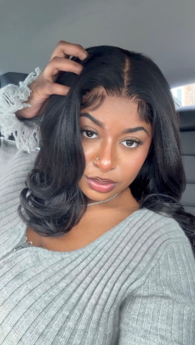 UNice 14” Glueless Yaki Bob Wig