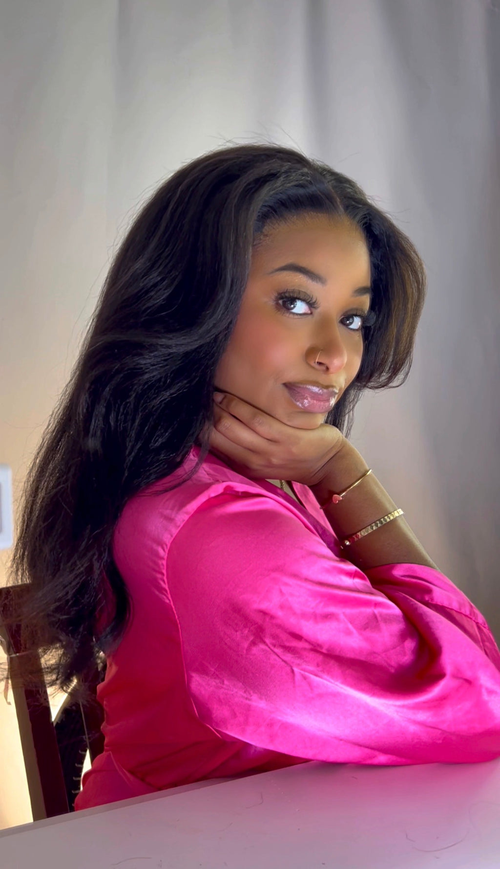 ISEE Hair 22” Kinky Straight 9x6 M-Cap Lace Wig | 180% Density