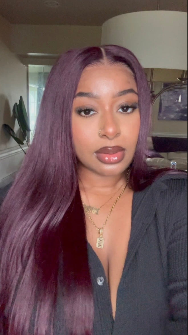ISEE Black Cherry 7×5 Wear & Go Glueless Wig | 22”