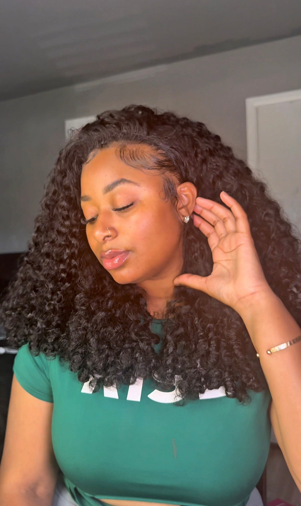 ISEE HAIR Burmese Curly Wear Go Half Wig 250% Density