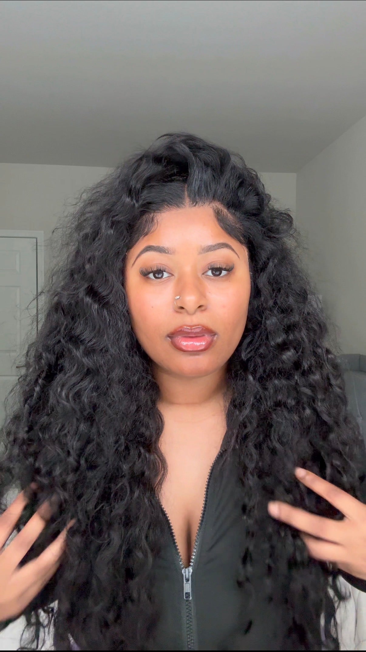 28” Subella 13x6 Deep Wave Lace Front Human Hair Wig