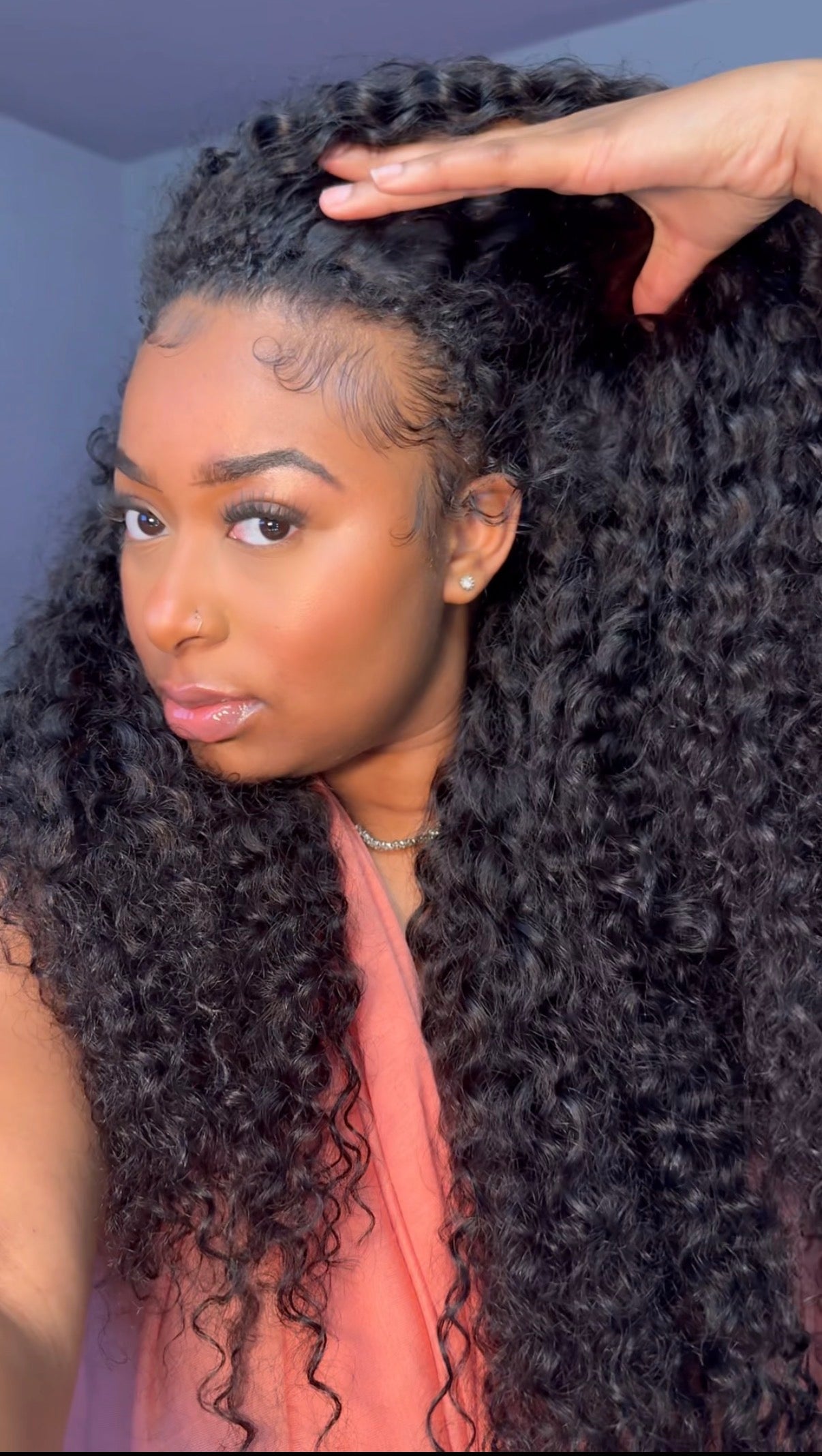 OQ 26” Water Wave 250% Density Wear & Go Half Wig | Luxe Rewear