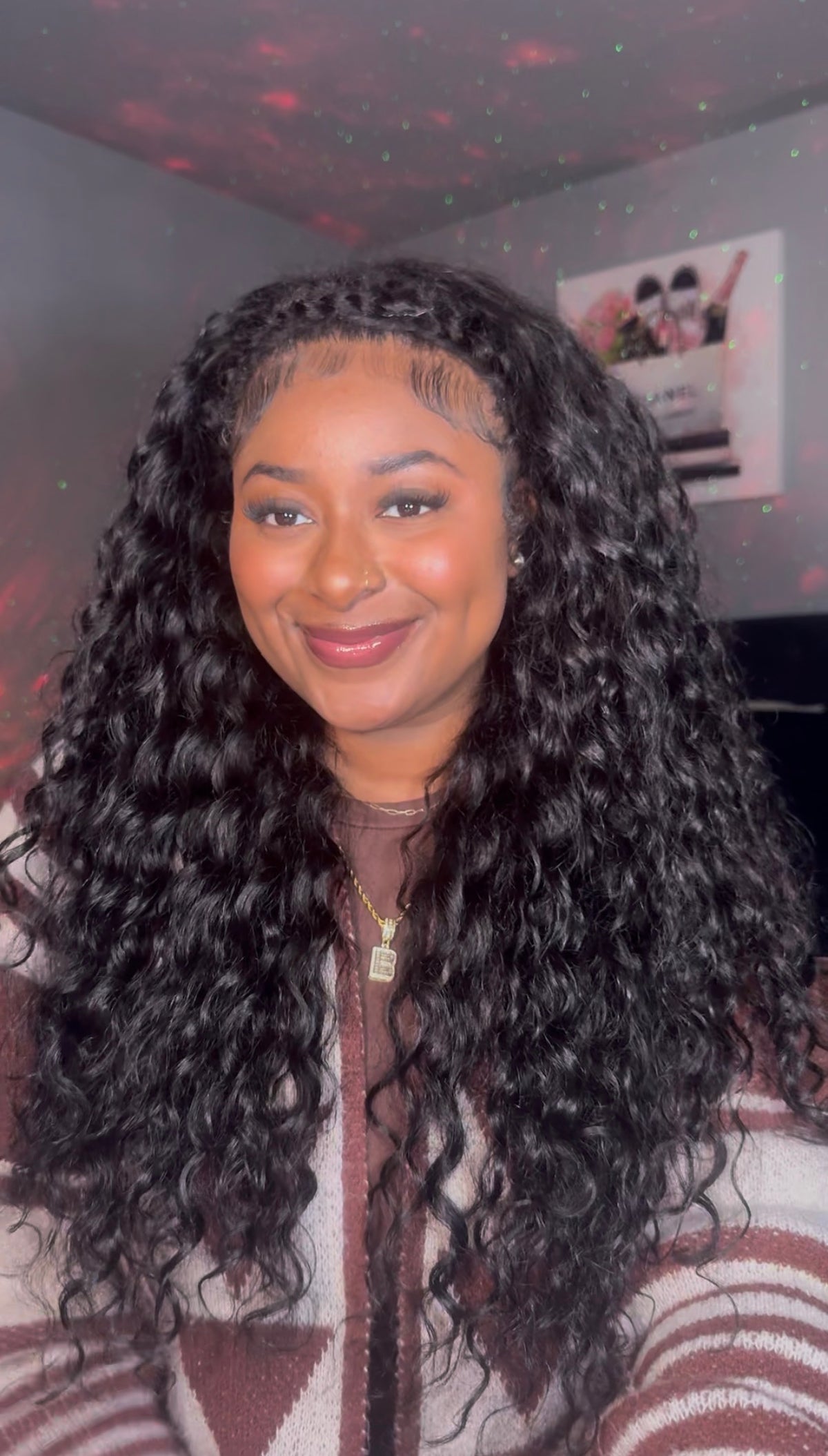 Celie Hair 24” Beach Curly Human Hair Half Wig | 250% Density | Pre-Loved