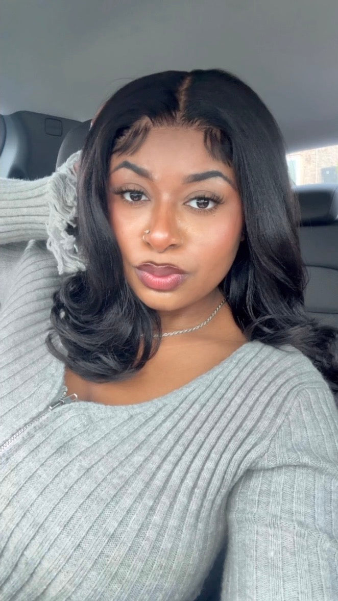 UNice 14” Glueless Yaki Bob Wig