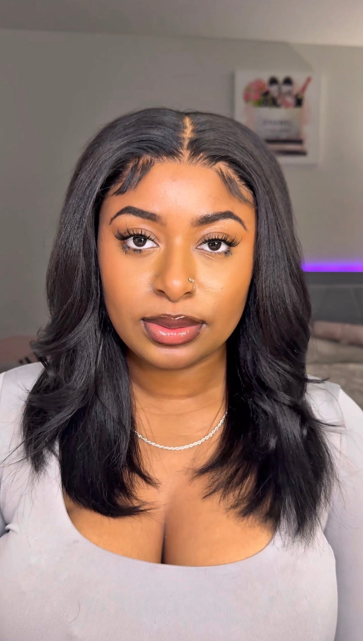 UNice 14” Glueless Yaki Bob Wig