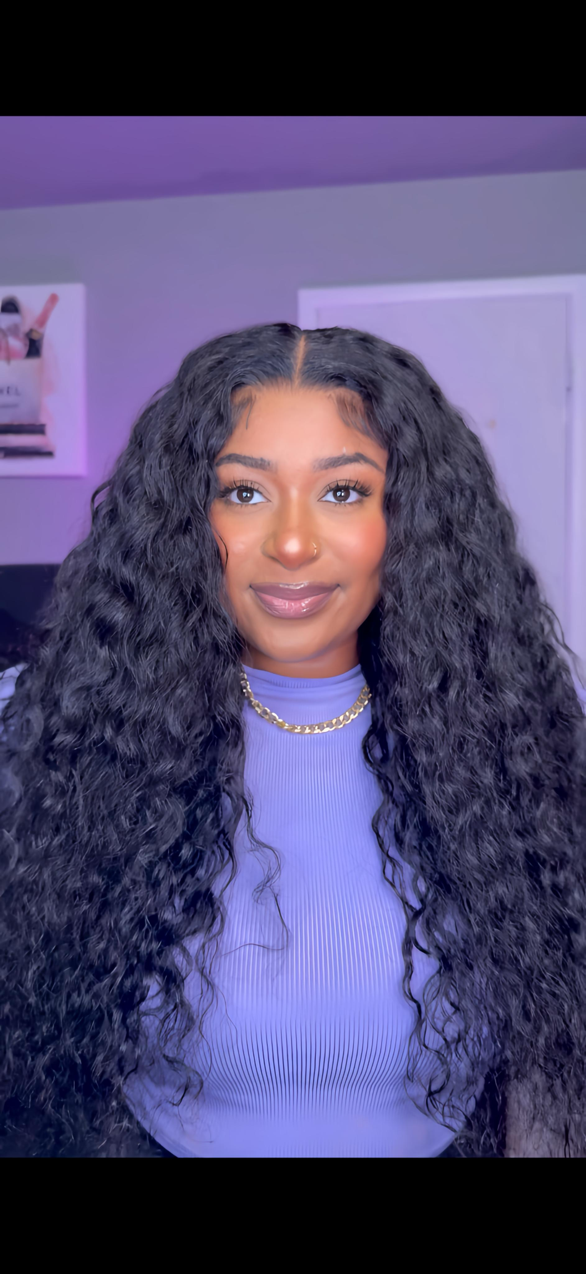 UNice Water Wave Glueless Wig 7x5 HD Lace 24in