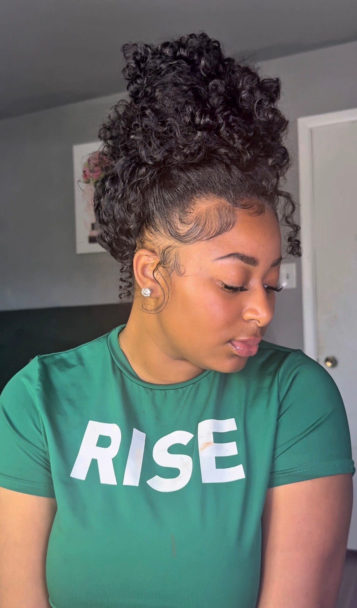 ISEE HAIR Burmese Curly Wear Go Half Wig 250% Density