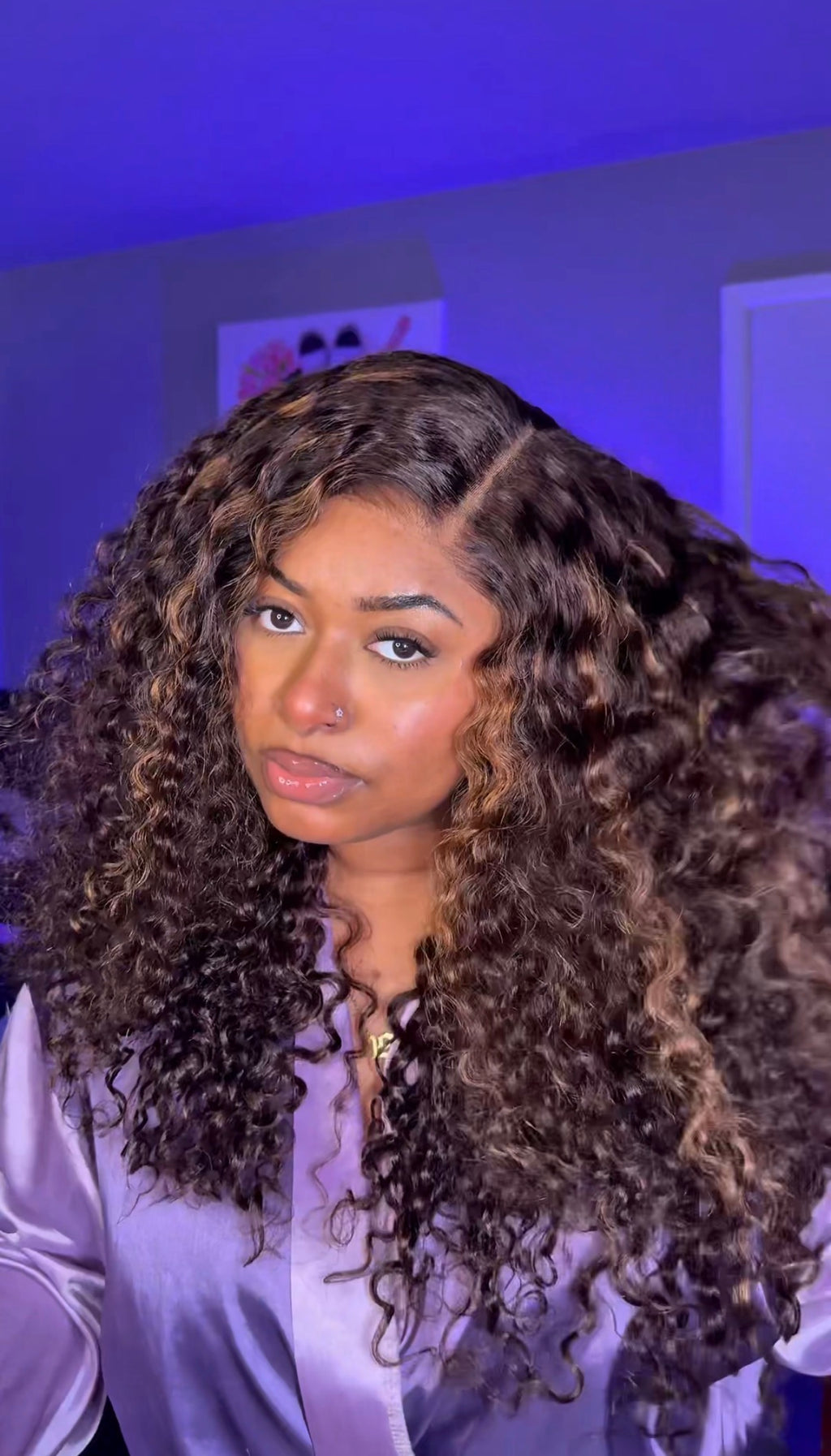 Luvme Funmi Curly Highlight Wig 24” | 7x6 HD Lace Glueless
