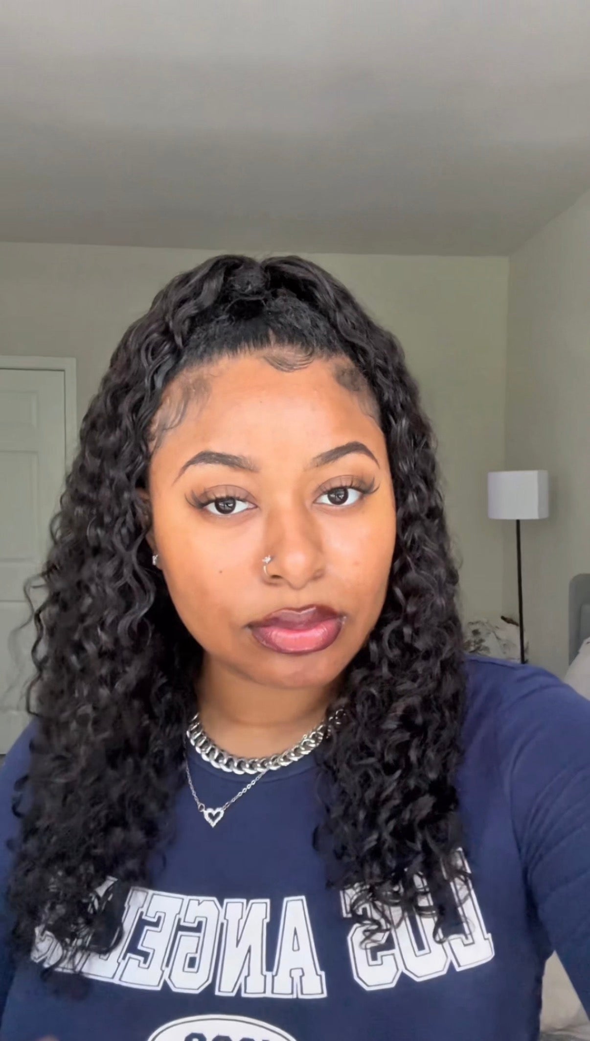 Cute Bein Hair 18” Burmese Curly Half Wig