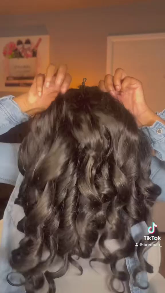 Sunber 24” Body Wave Glueless Lace Front Wig | Natural Black