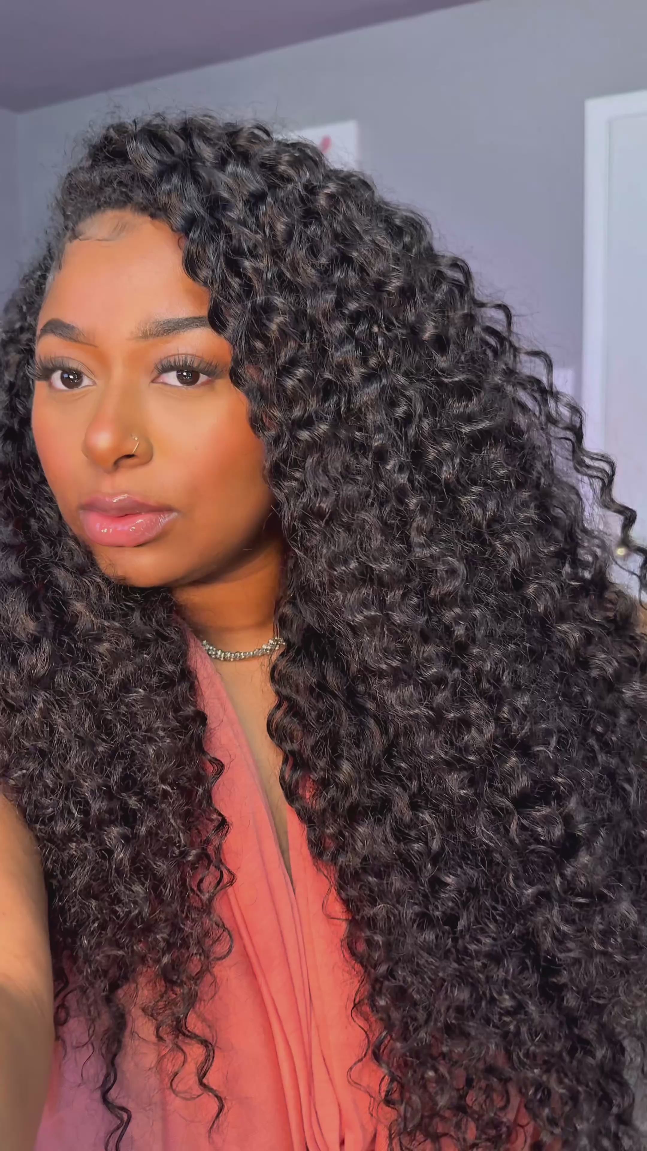 OQ 26” Water Wave 250% Density Wear & Go Half Wig | Luxe Rewear