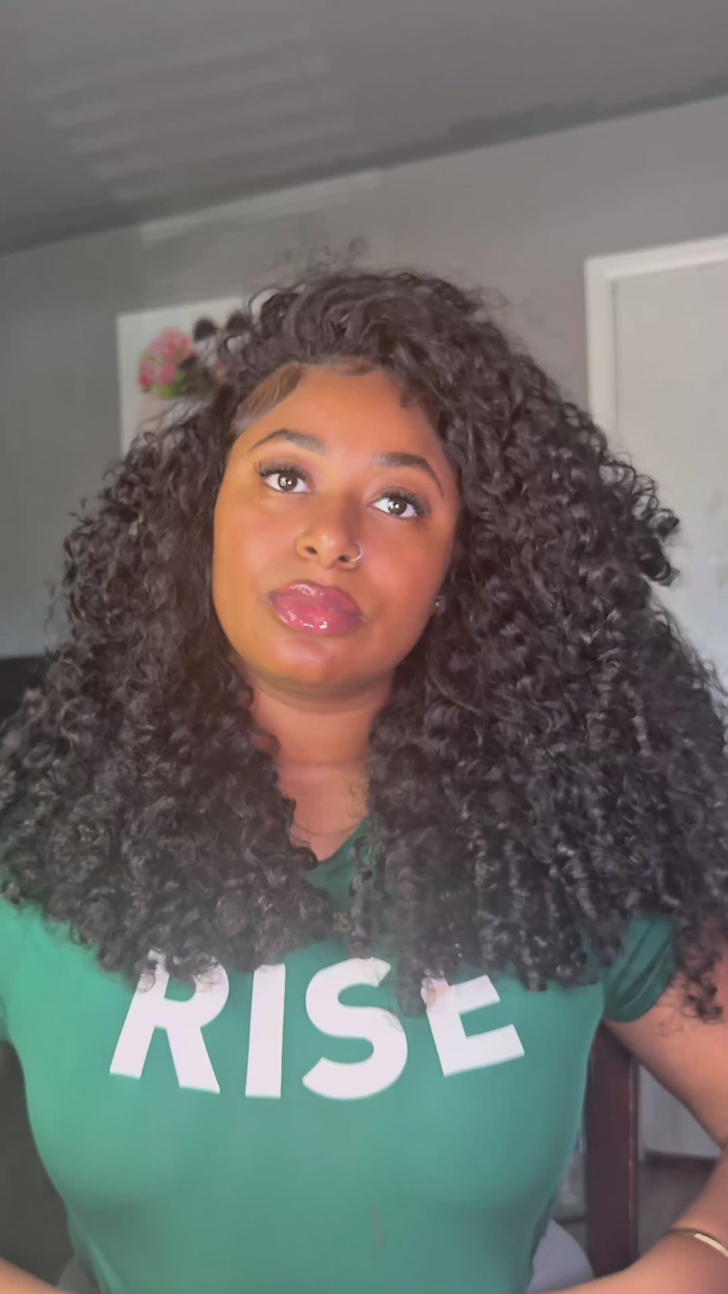 ISEE HAIR Burmese Curly Wear Go Half Wig 250% Density