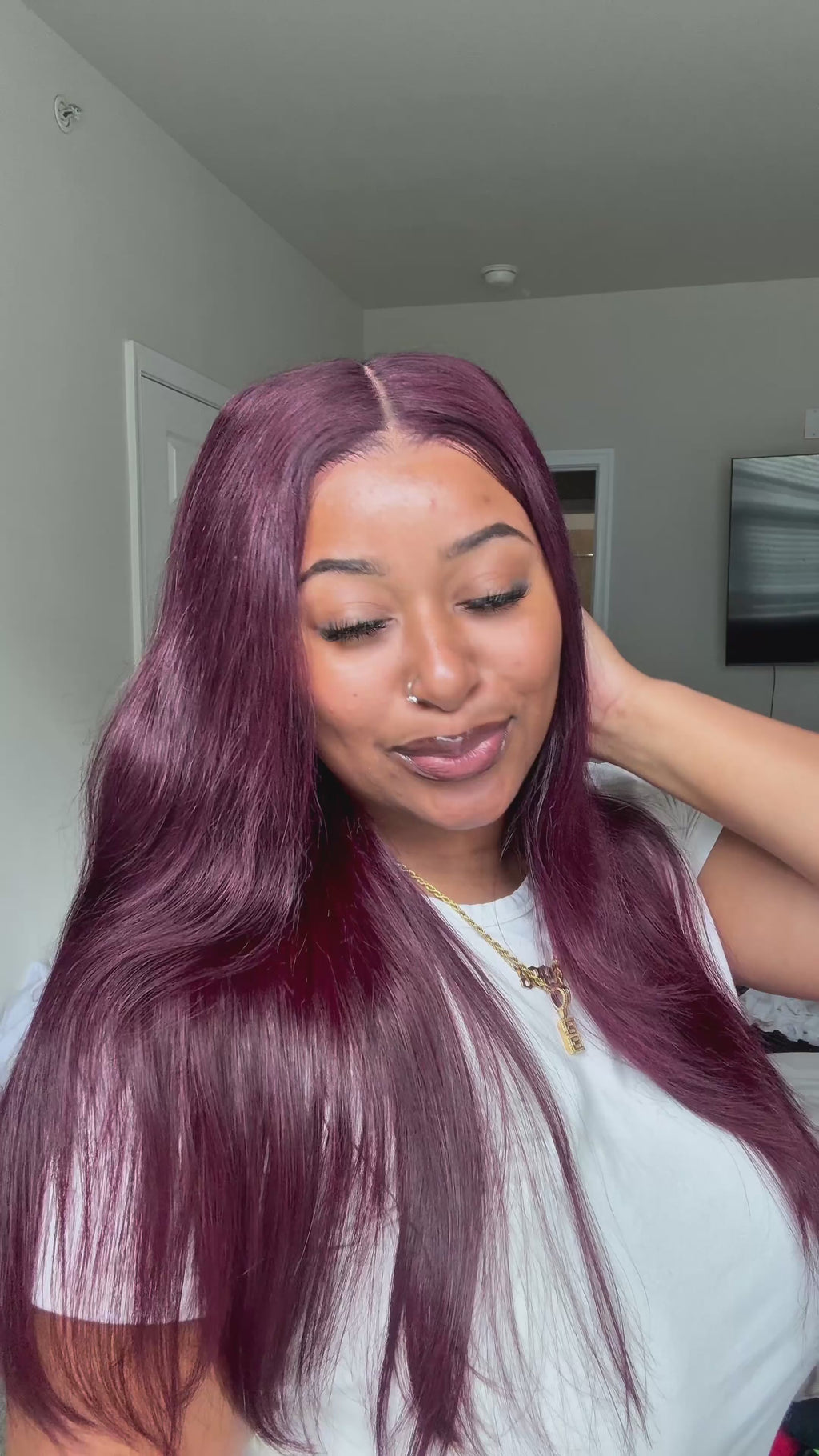 ISEE Black Cherry 7×5 Wear & Go Glueless Wig | 22”
