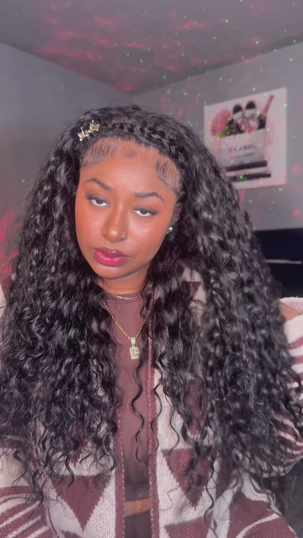Celie Hair 24” Beach Curly Human Hair Half Wig | 250% Density | Pre-Loved